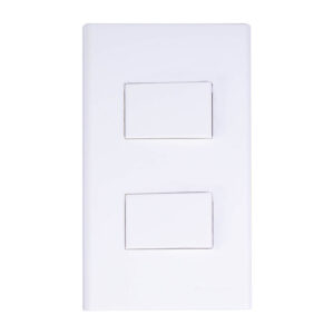 Panasonic Wide (Set) 2-Gang 3-Way Switch White Plate