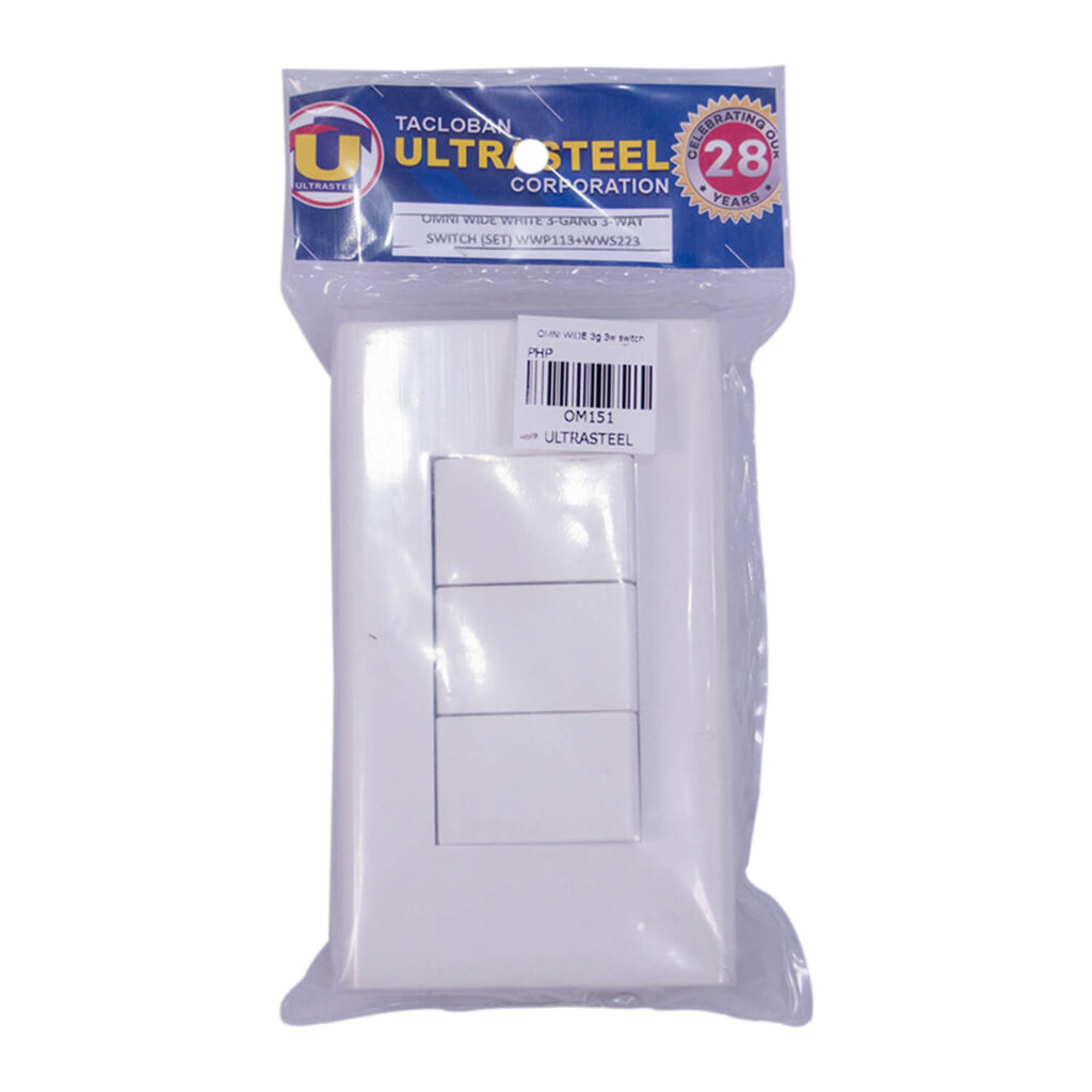 Omni Wide White 3 Gang 3