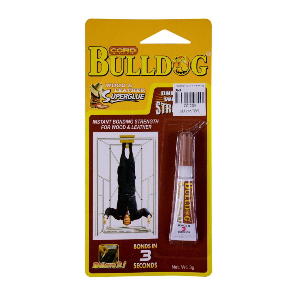 BULLDOG Superglue Wood And Leather 3g Tacloban Ultrasteel Corporation