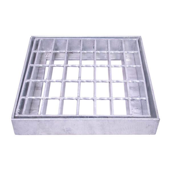 CRESTON Galvanized Drainage Grate with frame 12" X 12" (FQ-8822)