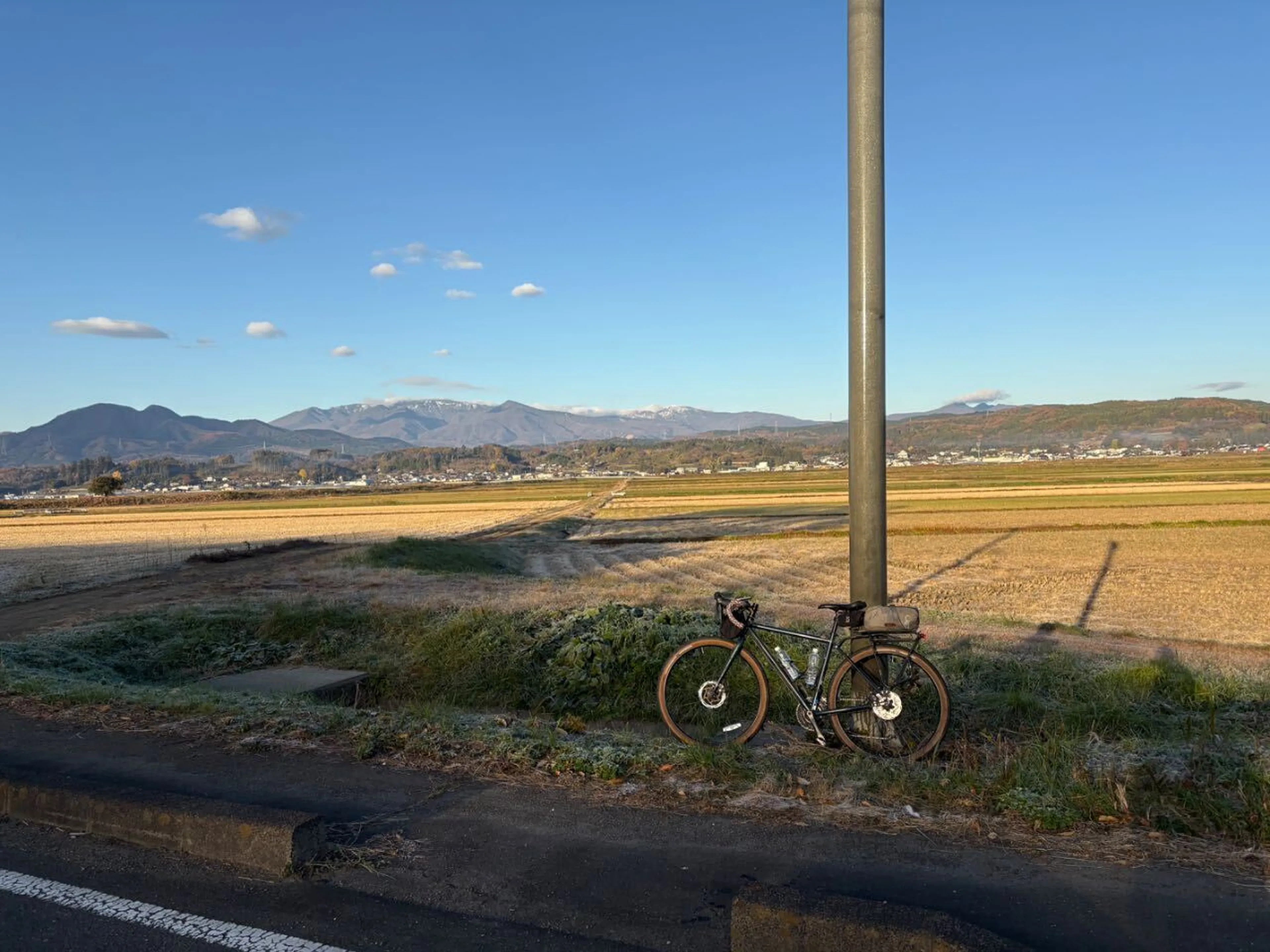 三つ目、船引峠。まずは遠刈田へ向かいます。蔵王がよく見えた。