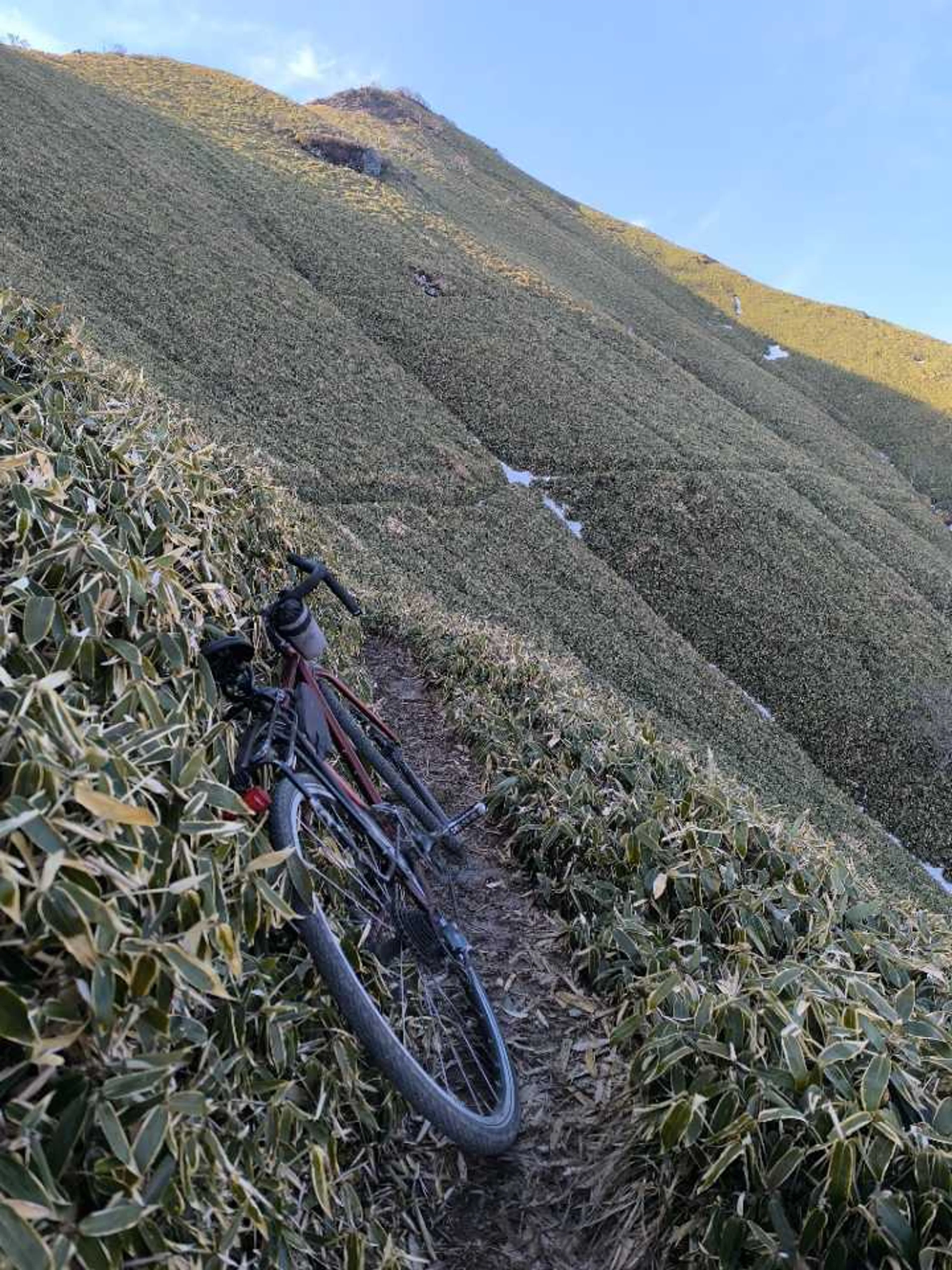 栗田が滑落したトラバース