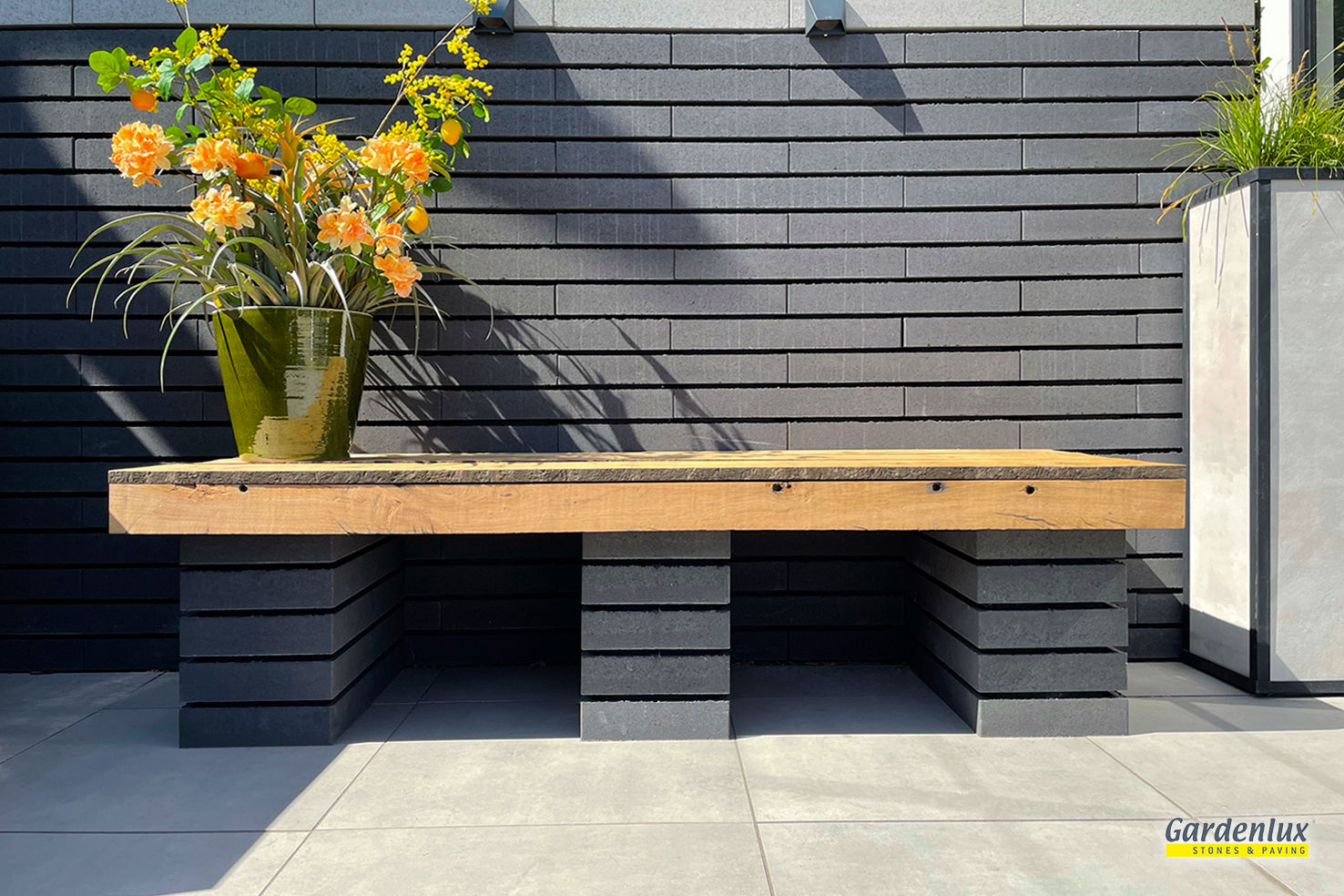 DIY tuinbank als inspiratie voor zitvlak