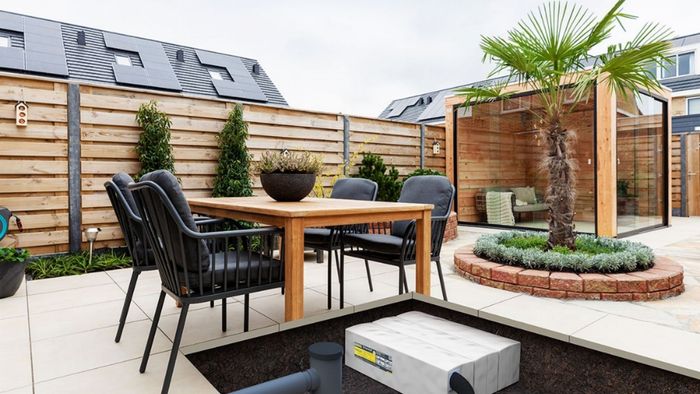 regenwater opvangen in de tuin