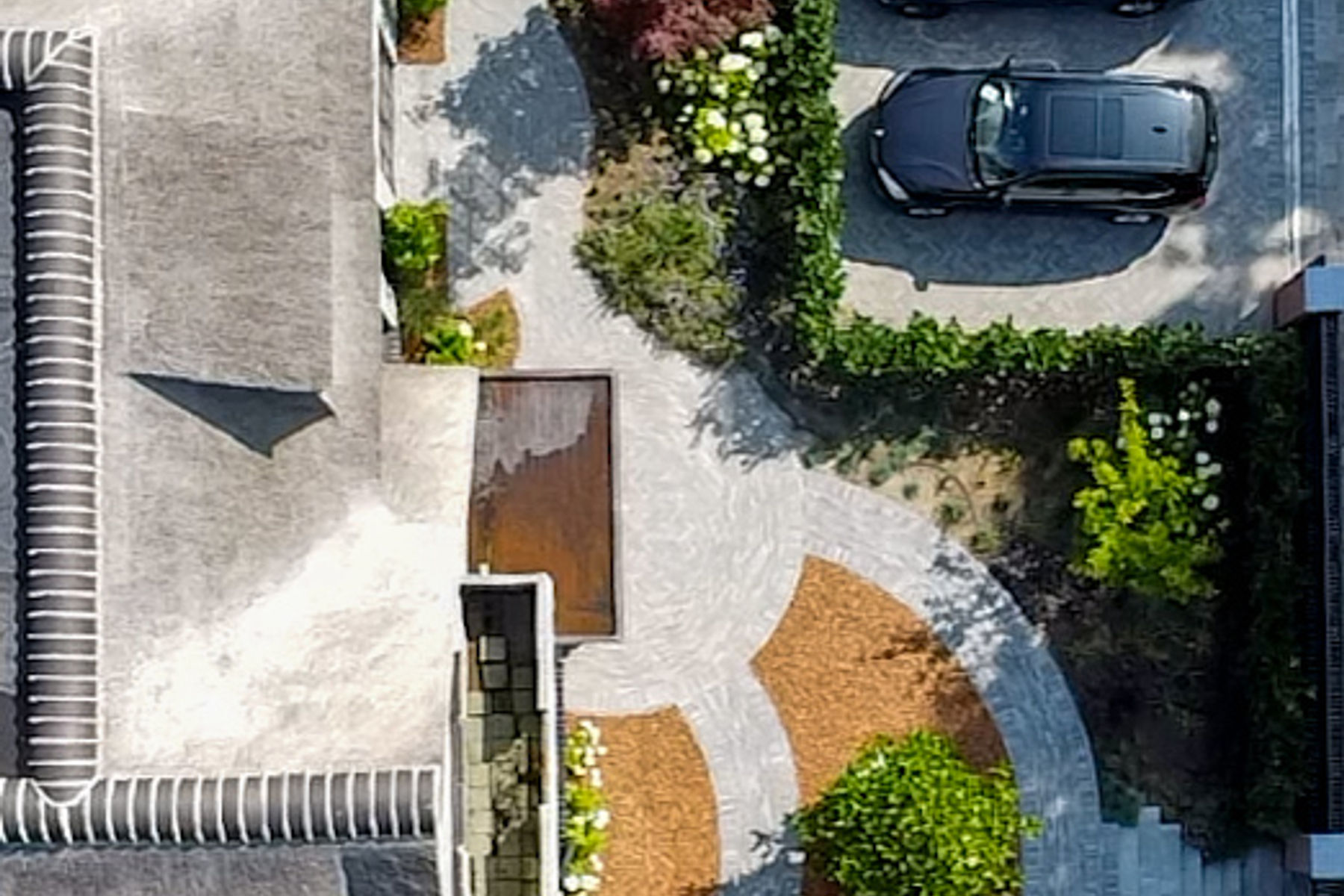Kleurrijke, natuurlijke tuin met moderne accenten