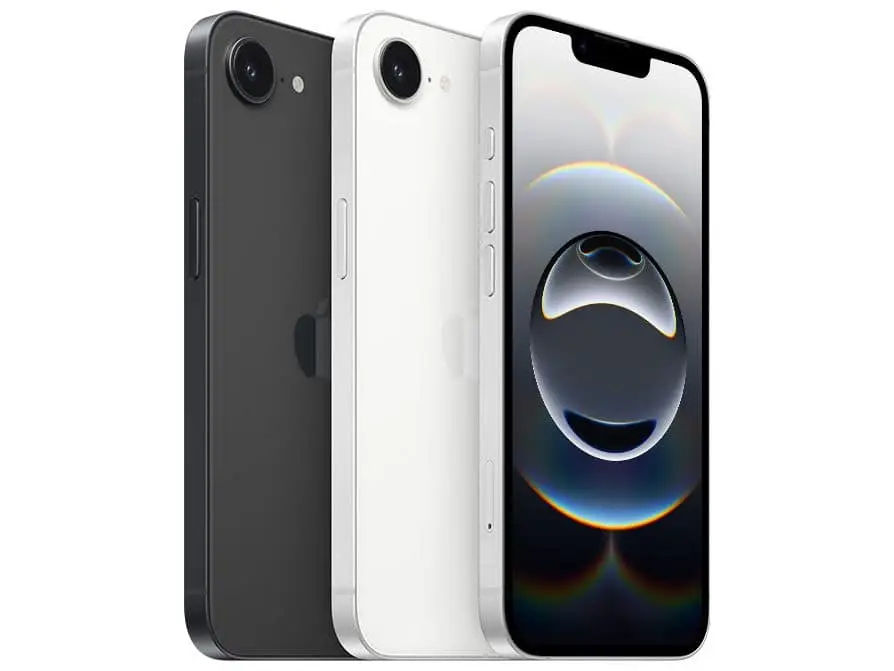 iPhone 16e preto e branco