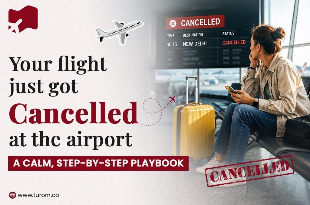Your Flight Just Got Cancelled: A Calm, Step-by-Step Playbook