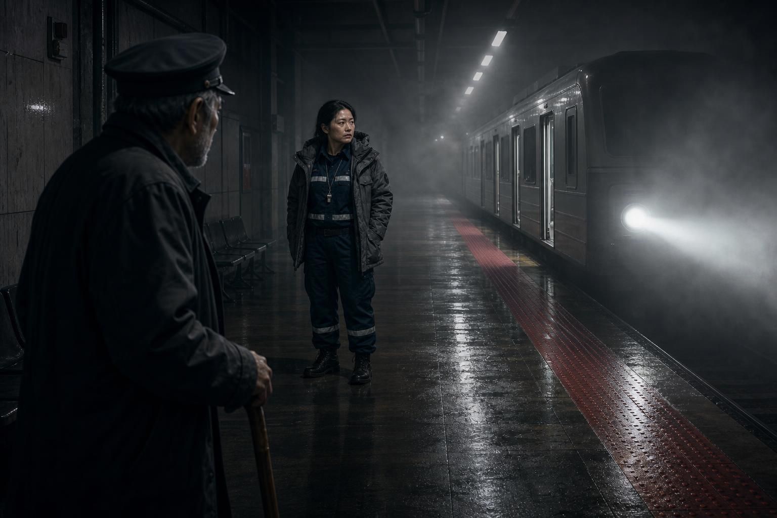 The Man Who Never Left the Platform part 1 scene
