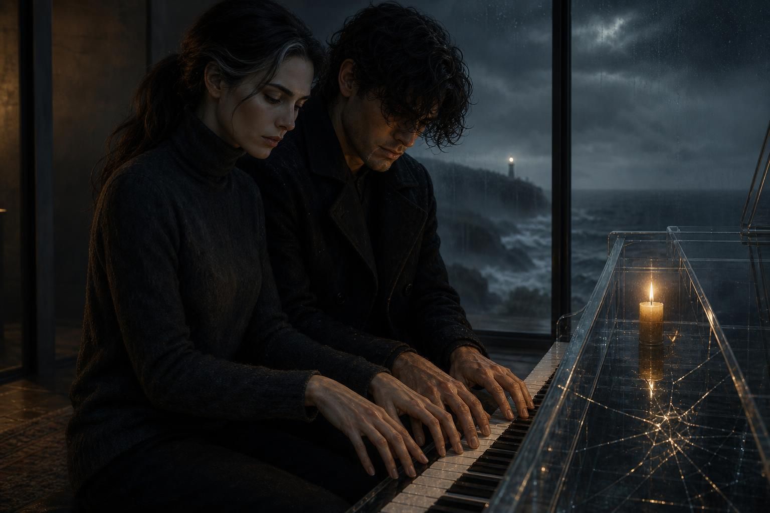 The Guest at the Glass Piano part 2 illustration