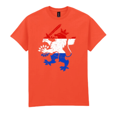 WK 2026 oranje shirt met print
