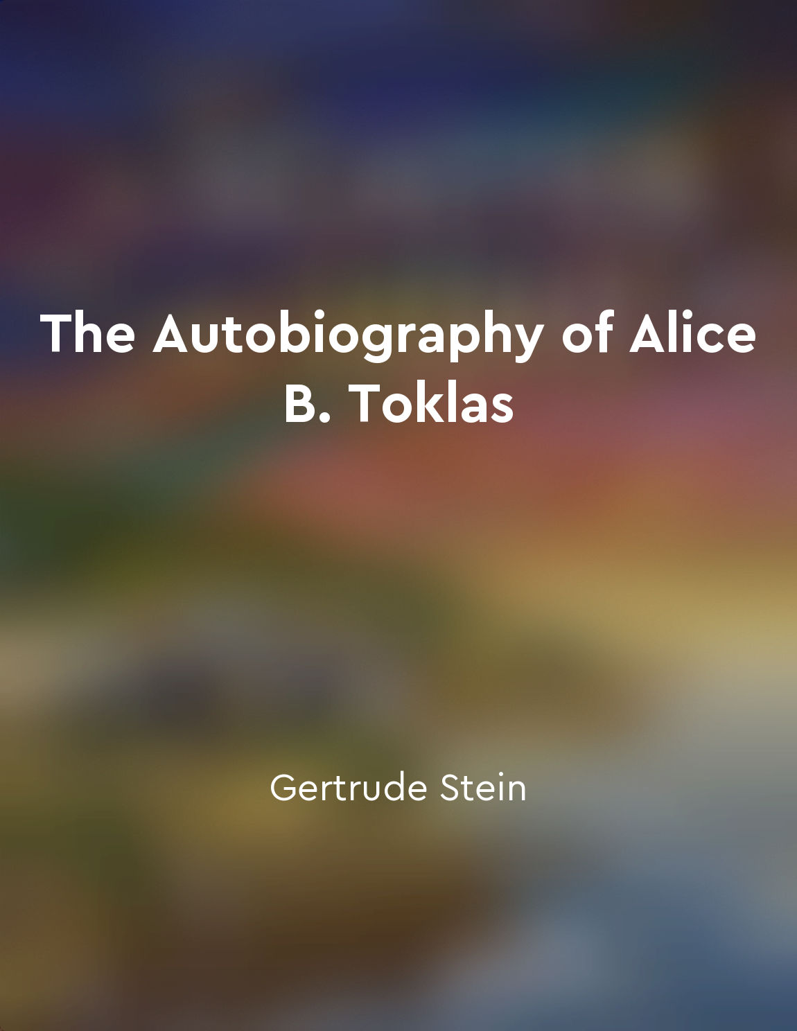 Alice's perspective sheds light on Gertrude's work