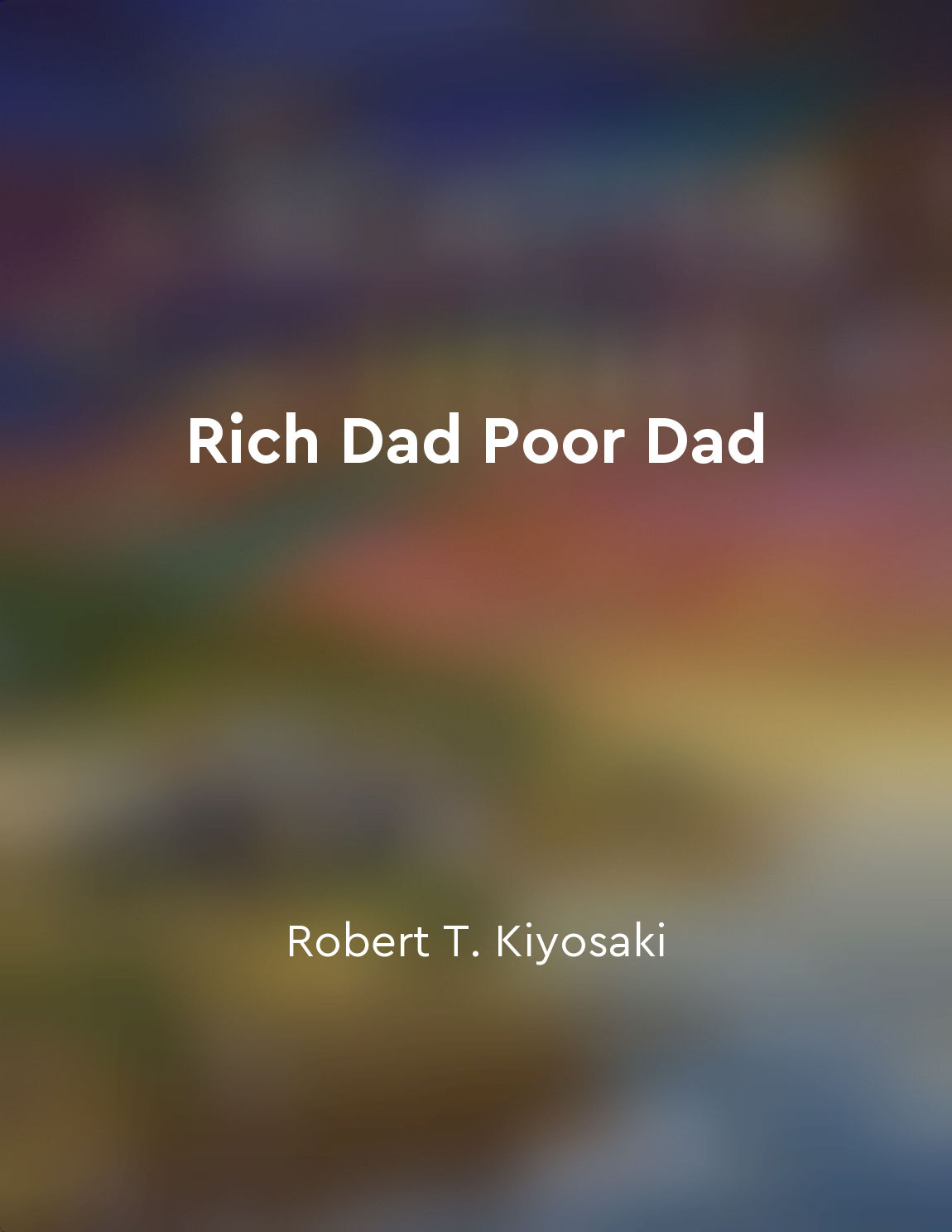 Rich dad teaches financial education