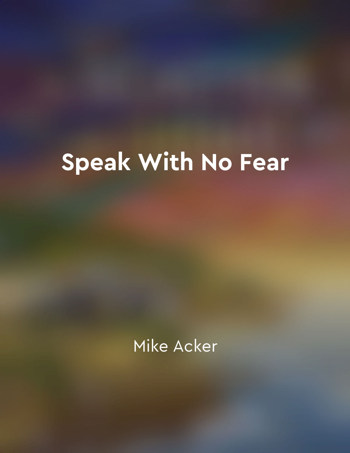 Speak With No Fear