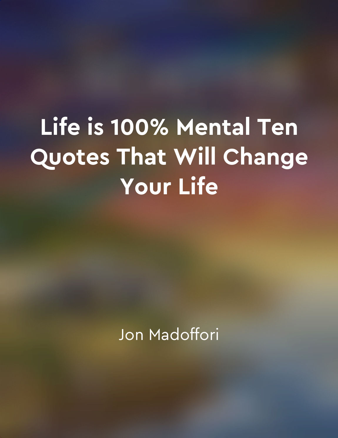 Change your mindset, change your life