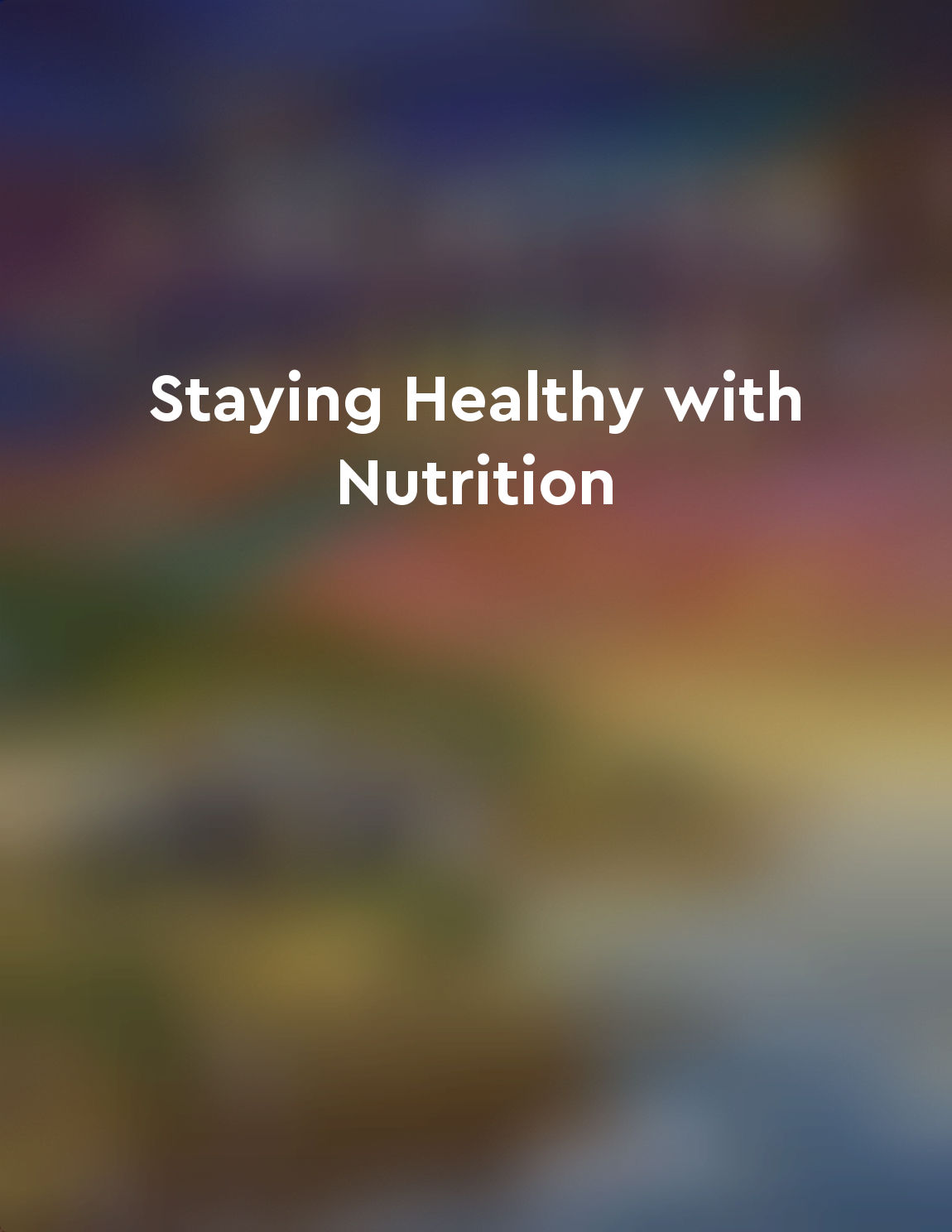 The importance of seeking professional guidance for individualized nutrition plans