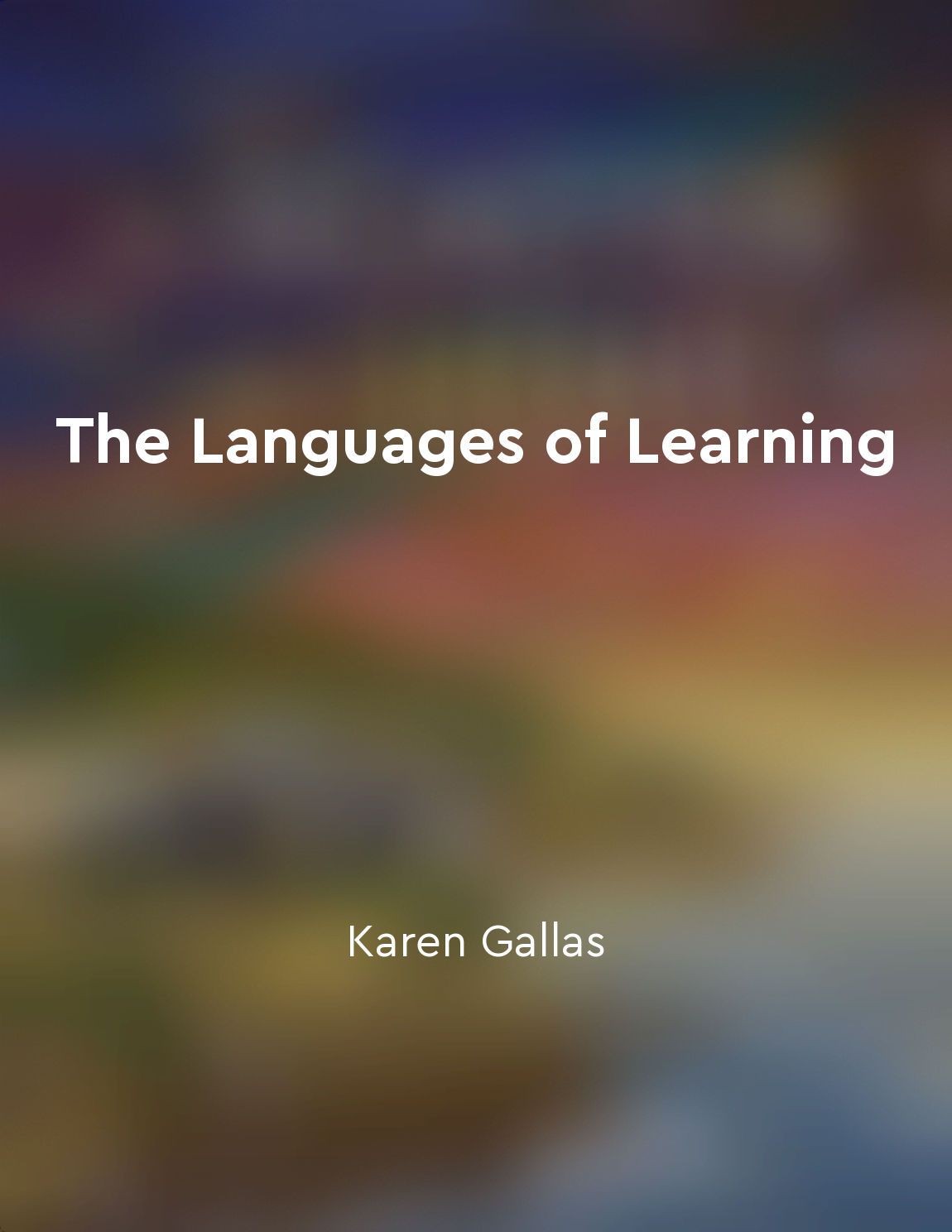 Teachers must recognize the connections between different languages of learning