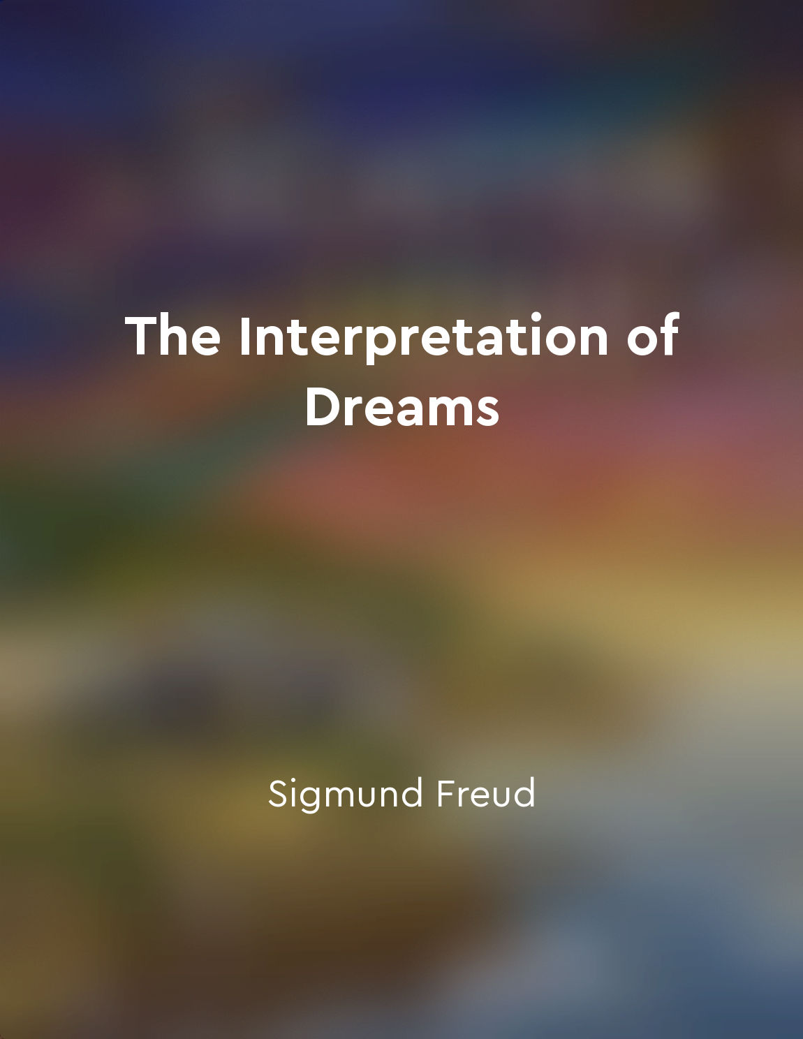 The interpretation of dreams requires attention to detail and symbolism