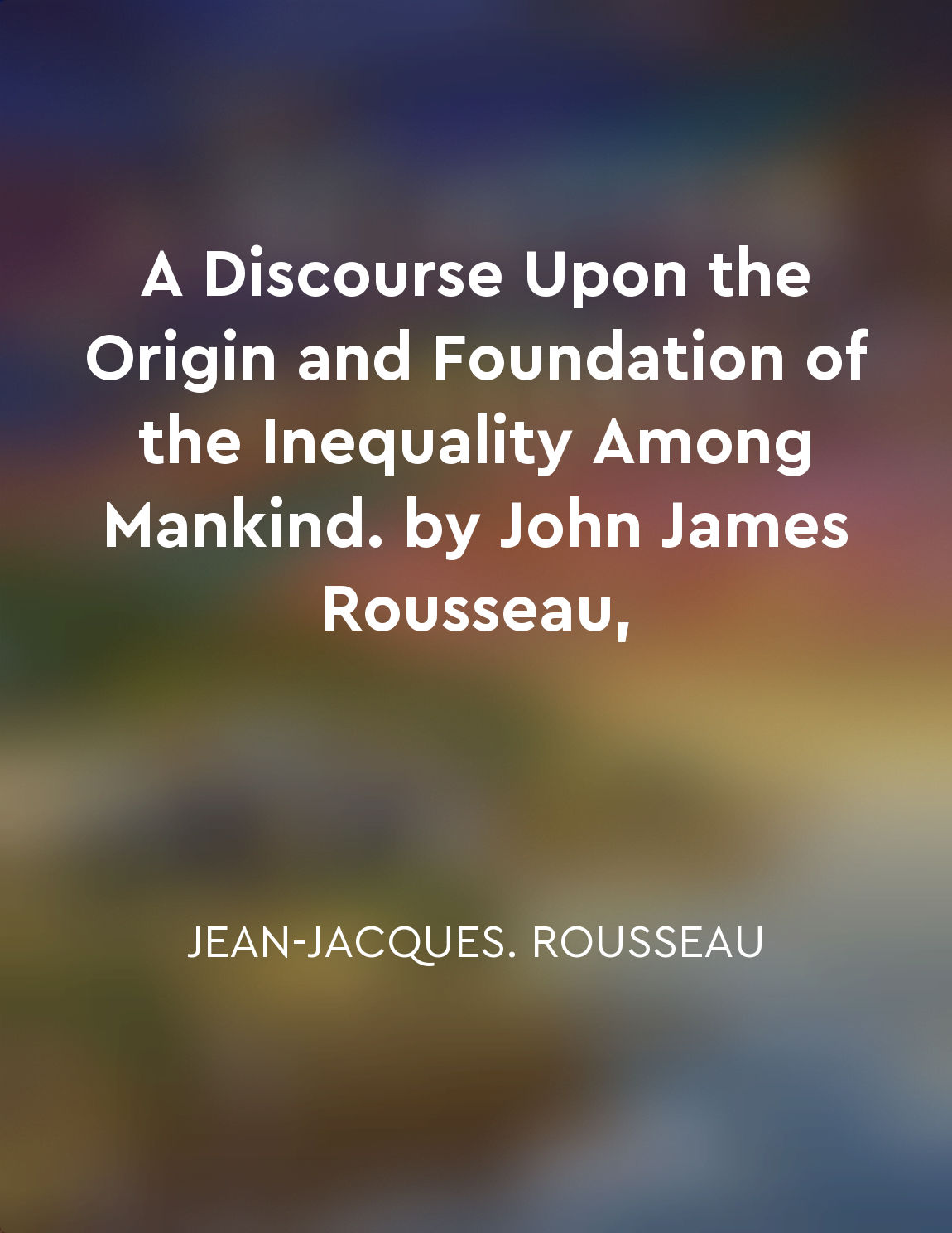 The concept of progress has masked existing inequalities