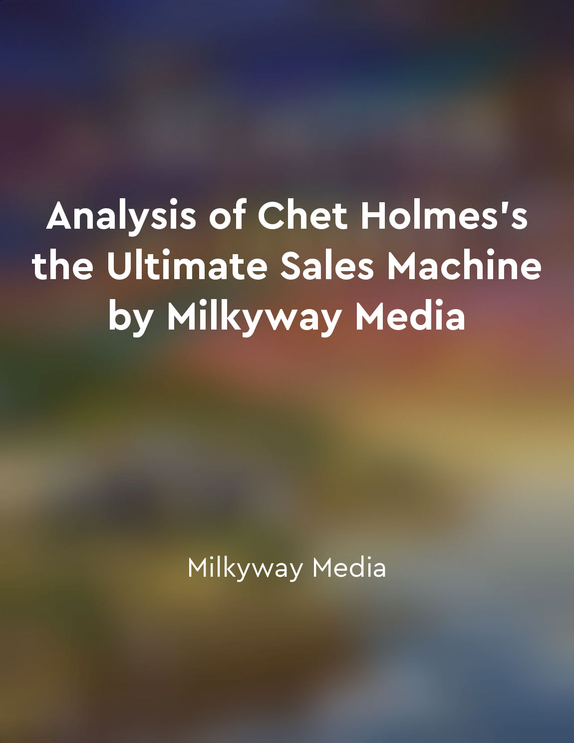 Holmes believes in the power of visualization and goalsetting for achieving sales targets