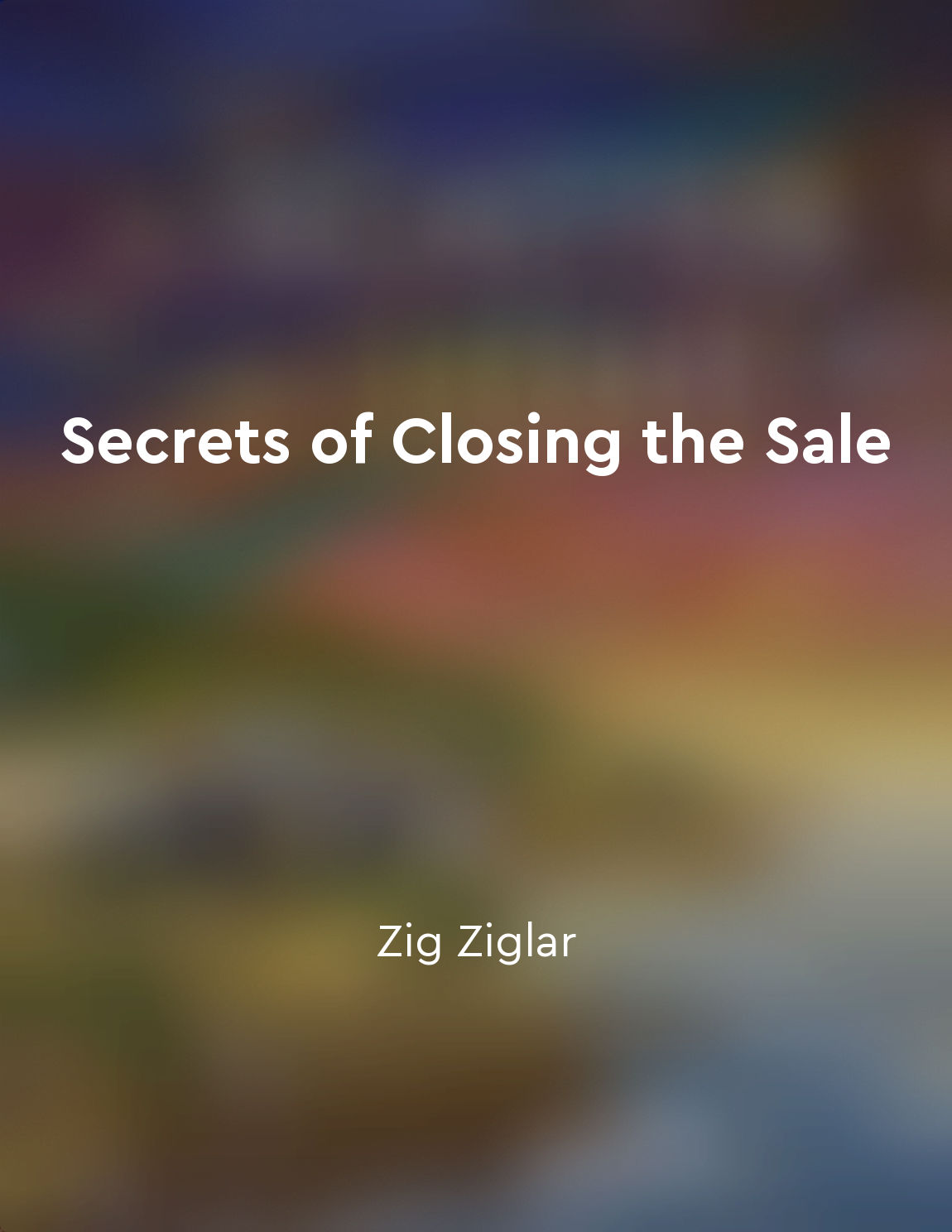 Close the sale by asking for a commitment