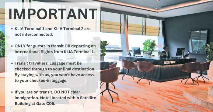 Lobby Sama-Sama Express KLIA Terminal 1 (Airside Transit Hotel)