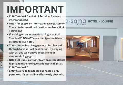 Lobi Sama-Sama Express KLIA Terminal 2 (Airside Transit Hotel)