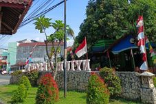 外部的 Nyiur Resort Hotel Pangandaran