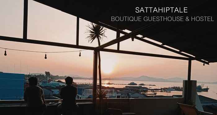 บาร์ คาเฟ่ และเลานจ์ Sattahiptale Boutique Guesthouse & Hostel