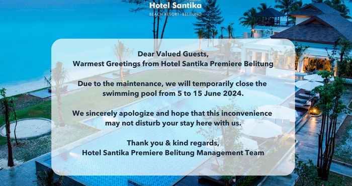 Swimming Pool Hotel Santika Premiere Beach Resort Belitung