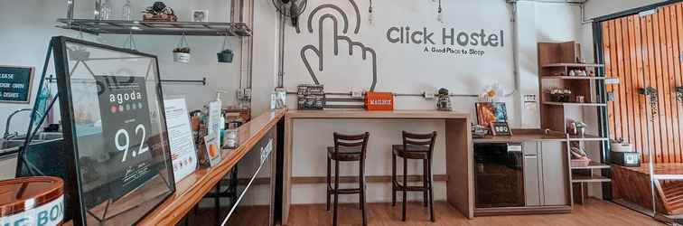 Sảnh chờ Click Hostel