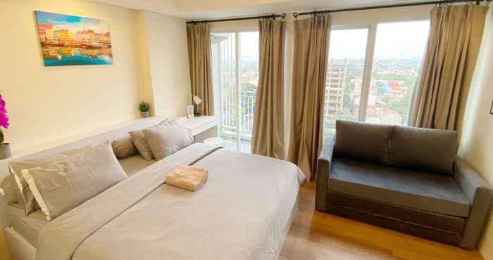 Bedroom Altiz Apartments at Bintaro Plaza Residences by OkeStay