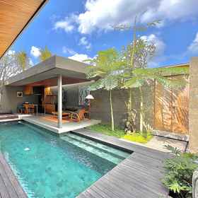 Swimming Pool 1 Domisili Villas Canggu Bali by Fays Hospitality, วิลล่า บาหลี