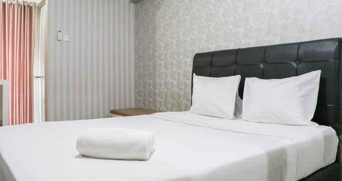 Bedroom Best Strategic Studio Apartment at Bassura City By Travelio