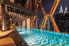 Swimming Pool Scarletz Suites by Hapy Home