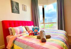 Bedroom 4 Legoland -5min walk@Spacious Happy Travel Family Suite at Afiniti Residency with Bathub-8pax(Max)