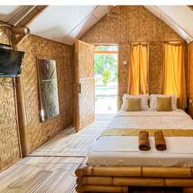 Bedroom 1 Cici Bungalow Senggigi, Taman Langit Lombok Hotels