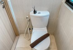 In-room Bathroom 4 Homey and Good Place Studio Meikarta Apartment By Travelio