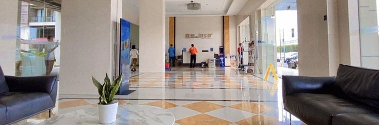 Lobby Sky House BSD by Mizu Rooms