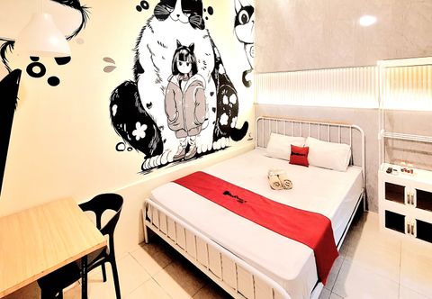 ห้องนอน RedDoorz New Melati near Stasiun Blitar