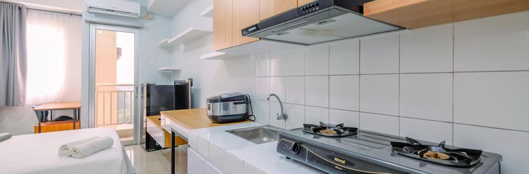 Lobby Elegant Studio Apartment near Senayan and Pondok Indah at Pakubuwono Terrace By Travelio