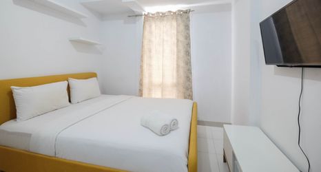 Bedroom 2 Simply Studio at Azalea Suites Cikarang Apartment By Travelio