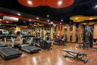 Fitness Center Comfy Living at 2BR Signature Park Grande Apartment By Travelio
