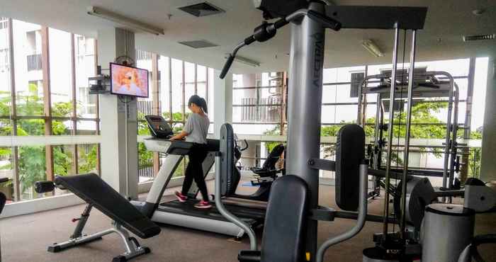 Fitness Center Minimalist 1BR Scientia Apartment By Travelio