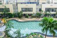 Kolam Renang Spacious 1BR for 5 Pax at Maple Park By Travelio