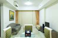 Lobby 2BR Cozy and Elegant Kemang Village Apartment By Travelio