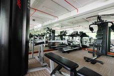 Fitness Center Best Studio Room Apartment at Capitol Park Residence By Travelio