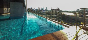 Swimming Pool 2 Studio Simply Modern Menteng Park Apartment By Travelio