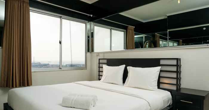 ห้องนอน 2BR + 1 Study Room Cozy Apartment Seaview at Mediterania Marina Ancol By Travelio