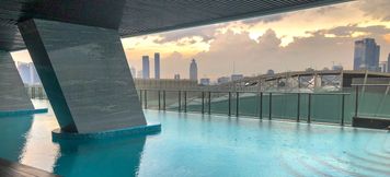 Swimming Pool 3 Simply Furnished Studio Apartment at Menteng Park  By Travelio
