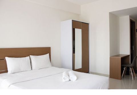 Phòng ngủ Convenient Studio Room Galeri Ciumbuleuit 3 Apartement By Travelio